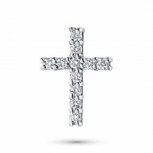 Sterling Silver Pendant with 11 Round-Cut Lab-Created Diamonds 0.348 CT.TW