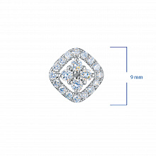 Sterling Silver Pendant with 20 Round-Cut Lab-Created Diamonds 0.234 CT.TW