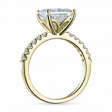 14K Yellow Gold Ring with 13 Round-Cut Lab-Created Diamonds 4.082 CT.TW