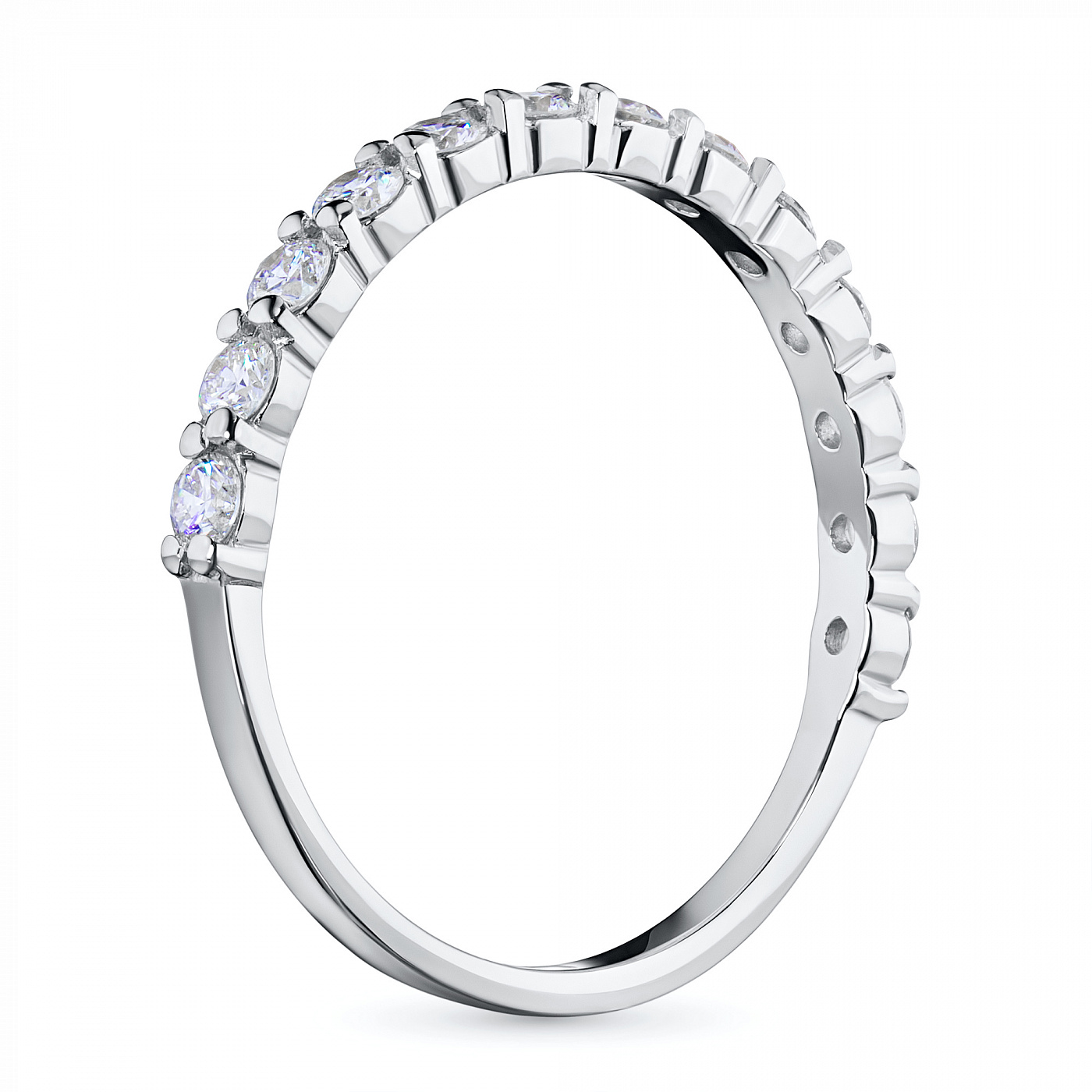 14K White Gold Ring with 13 Round-Cut Diamonds 0.528 CT.TW - buy