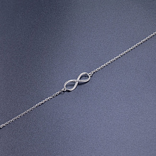 Sterling Silver Bracelet with 5 Round-Cut Diamonds 0.029 CT.TW