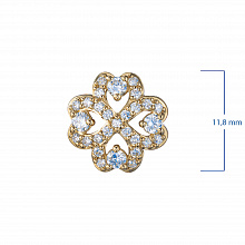 14K Yellow Gold Pendant with 29 Round-Cut Lab-Created Diamonds 0.359 CT.TW
