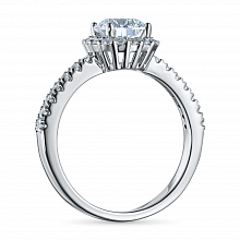 14K White Gold Ring with 31 Round-Cut Lab-Created Diamonds 1.712 CT.TW