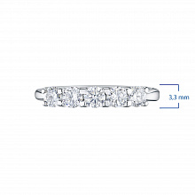 White Gold Ring with 5 Round-Cut Lab-Created Diamonds 0.647 CT.TW