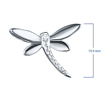 Sterling Silver Pendant with 1 Round-Cut Diamond 0.006 CT.TW - изображение 3