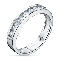 White Gold Ring with 9 Round-Cut Lab-Created Diamonds 0.432 CT.TW - изображение 1