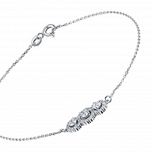 14K White Gold Bracelet with 31 Round-Cut Lab-Created Diamonds 0.509 CT.TW