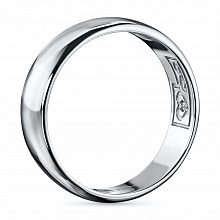 14K White Gold Ring with 1 Round-Cut Lab-Created Diamond 0.007 CT.TW