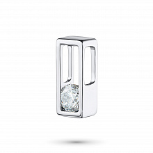 White Gold Pendant with 1 Round-Cut Diamond 0.189 CT.TW