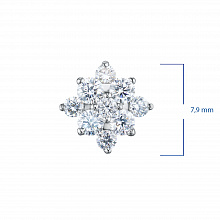 Sterling Silver Pendant with 9 Round-Cut Lab-Created Diamonds 0.34 CT.TW