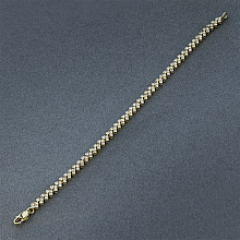 14K Yellow Gold Bracelet with 151 Round-Cut Lab-Created Diamonds 2.93 CT.TW