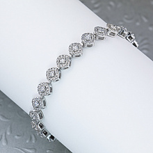 White Gold Bracelet with 286 Round-Cut Lab-Created Diamonds 2.989 CT.TW