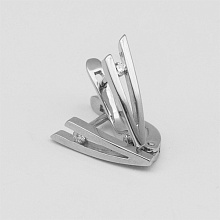 Sterling Silver Earrings with 2 Round-Cut Lab-Created Diamonds 0.085 CT.TW