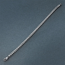 14K White Gold Bracelet with 151 Round-Cut Lab-Created Diamonds 3.265 CT.TW