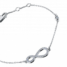 Sterling Silver Bracelet with 32 Round-Cut Lab-Created Diamonds 0.269 CT.TW