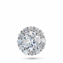 White Gold Pendant with 13 Round-Cut Lab-Created Diamonds 1.157 CT.TW