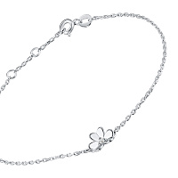 Sterling Silver Bracelet with 1 Round-Cut Lab-Created Diamond 0.023 CT.TW - изображение 2