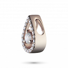 Rose Gold Pendant with 21 Round-Cut Lab-Created Diamonds 0.345 CT.TW