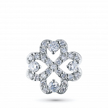 Sterling Silver Pendant with 29 Round-Cut Lab-Created Diamonds 0.367 CT.TW