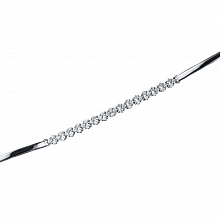 14K White Gold Bracelet with 46 Round-Cut Lab-Created Diamonds 0.68 CT.TW