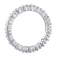 14K White Gold Ring with 17 Round-Cut Lab-Created Diamonds 1.122 CT.TW - изображение 4