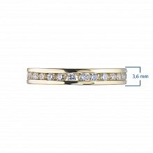 14K Yellow Gold Ring with 28 Round-Cut Lab-Created Diamonds 1.002 CT.TW
