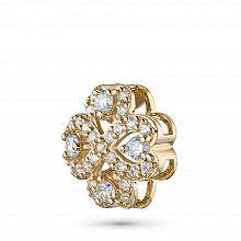 14K Yellow Gold Pendant with 29 Round-Cut Lab-Created Diamonds 0.359 CT.TW