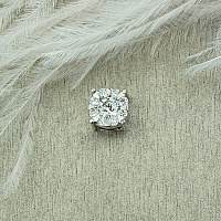 Sterling Silver Pendant with 9 Round-Cut Lab-Created Diamonds 0.31 CT.TW - изображение 4