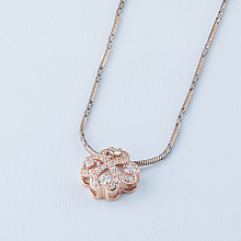 14K Rose Gold Pendant with 29 Round-Cut Lab-Created Diamonds 0.39 CT.TW