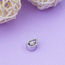 14K White Gold Pendant with 21 Round-Cut Lab-Created Diamonds 0.33 CT.TW