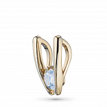 14K Yellow Gold Pendant with 1 Round-Cut Lab-Created Diamond 0.345 CT.TW