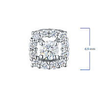 Sterling Silver Pendant with 13 Round-Cut Lab-Created Diamonds 0.256 CT.TW - изображение 3
