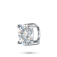 14K White Gold Pendant with 9 Round-Cut Lab-Created Diamonds 0.321 CT.TW - изображение 2