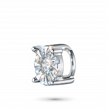 14K White Gold Pendant with 9 Round-Cut Lab-Created Diamonds 0.346 CT.TW