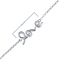 Sterling Silver Bracelet with 1 Round-Cut Diamond 0.011 CT.TW - изображение 3