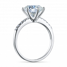 White Gold Ring with 11 Round-Cut Lab-Created Diamonds 2.177 CT.TW