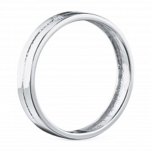 Sterling Silver Ring with 3 Round-Cut Diamonds 0.043 CT.TW