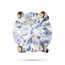 14K Rose Gold Pendant with 1 Round-Cut Lab-Created Diamond 0.32 CT.TW