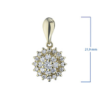 14K Yellow Gold Pendant - изображение 3