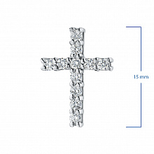 Sterling Silver Pendant with 11 Round-Cut Lab-Created Diamonds 0.348 CT.TW