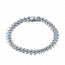 14K White Gold Bracelet with 267 Round-Cut Lab-Created Diamonds 2.554 CT.TW