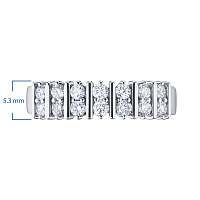 White Gold Ring with 14 Round-Cut Diamonds 0.517 CT.TW - изображение 3