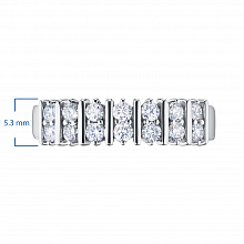 White Gold Ring with 14 Round-Cut Diamonds 0.517 CT.TW