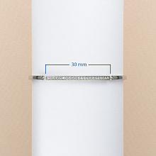 Sterling Silver Bracelet with 22 Round-Cut Lab-Created Diamonds 0.218 CT.TW