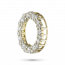 14K Yellow Gold Pendant with 33 Round-Cut Lab-Created Diamonds 0.852 CT.TW