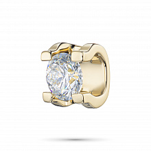 14K Yellow Gold Pendant with 1 Round-Cut Lab-Created Diamond 0.713 CT.TW