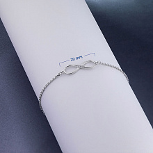 Sterling Silver Bracelet with 5 Round-Cut Diamonds 0.029 CT.TW