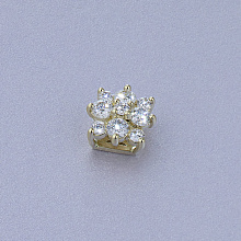 Yellow Gold Pendant with 9 Round-Cut Diamonds 0.293 CT.TW