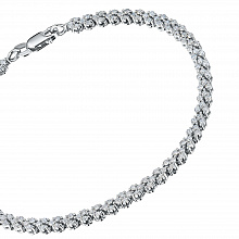 14K White Gold Bracelet with 145 Round-Cut Lab-Created Diamonds 1.758 CT.TW