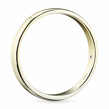 14K Yellow Gold Ring with 1 Round-Cut Lab-Created Diamond 0.006 CT.TW